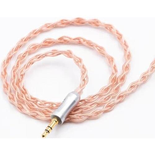 BQEYZ 4 Core Crystal Copper Cable 0.78mm 2 Pin In-Ear Monitor Balanced Hifi Detachable Earphone Hook Replacement Wire