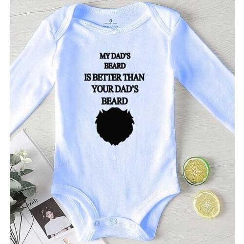 Baby Rompers Kids Summer Clothes Infant Costume Fall Clothes for Toddler Girls Boy Clothing Dad Beard Newborn Winter Jumpsuit