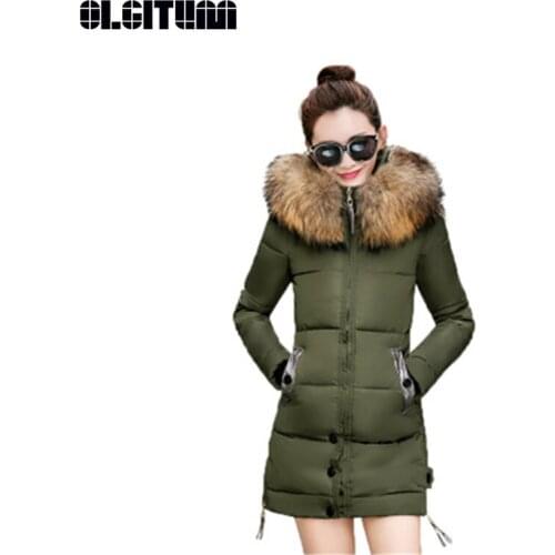New 2020 Women Winter Coat Hooded Long Cotton Jacket Ladies Hooded Thick Warm Coat Plus Size Winter Outwear Female CC489