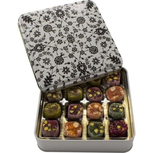 New 2021 Metal Box Mixed Ribbon Delight 450gr Turkey With Pistachios With Fast Shipping
