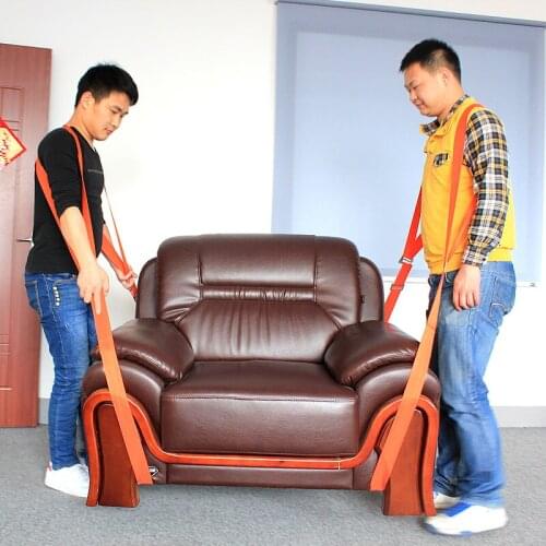 New Lifting Moving Strap Furniture Transport Belt In Wrist Straps Team Straps Mover Easier Conveying Belt Orange