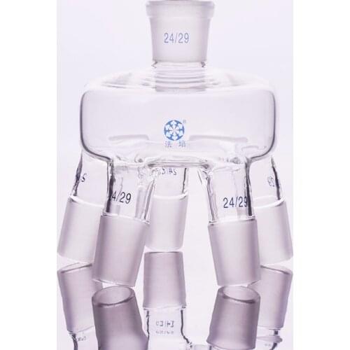 Distillation Receiver,Multi-evaporation bottle tap,5 claws,Upper 24/29,Lower joint 24/29,Evaporation flask accessories