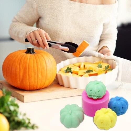 DIY Candles Mould Pumpkin Candles Mold Aromatherapy Plaster Candle 3d Silicone Mold Hand-made Aroma Wax Soap Molds