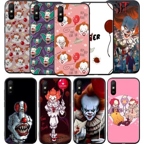 Cartoon Clown IT Silicone Cover For Xiaomi Redmi 9 9T 9C 8 7 6 Pro 9AT 9A 8A 7A 6A S2 5 5A 4X Plus Phone Case