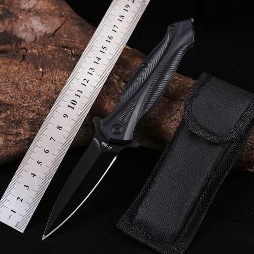Outdoor Folding Knife Sharp High Hardness Folding Knife Field Self-Defense Knife Military Knife Outdoor Rescue Folding EDC Tool