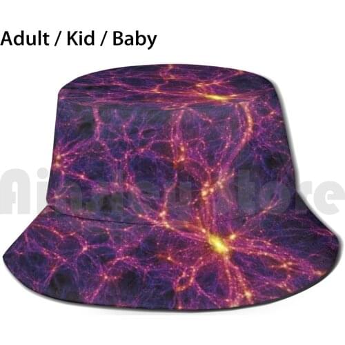 The Universe ( Not To Scale ) Sun Hat Foldable UV Protection Space Astronomy Physics Science Stars Galaxy Geek Nerd Cool