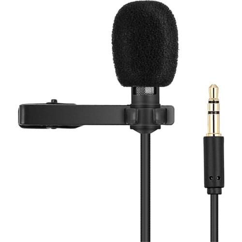 Standard 3.5mm Mini metal lavalier microphone recording condenser microphone