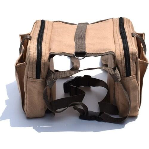 AHUAPET Pet Own Dog Carrier Bag Dog Self Backpack Portable For Medium Large Dogs Canvas Meterial Breathable Pet Supplies E