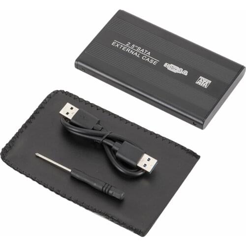 USB3.0 External Enclosure for 2.5" SATA Hard Drive SSD HDD Portable Hard Drive Case Aluminum Alloy External Case