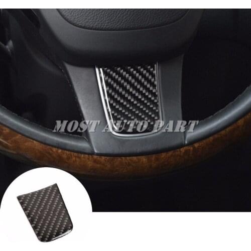 Carbon Fiber Inner Steering Wheel Trim Cover 1pcs For VW Touareg 2011-2018 Car accesories interior Car decoration