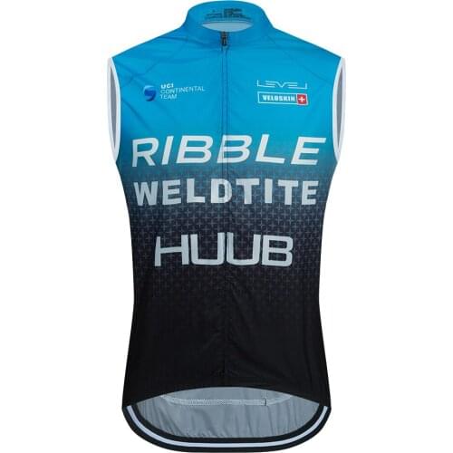 Windproof Vest HUUB Summer Sleeveless Cycling Jersey Lightweight Breathable Outdoor Bike Vest MTB Men Bike Jacket Team Clothing