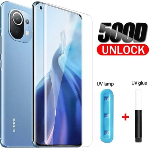 UV Tempered Glass For xiaomi Mi Note 10 11 Pro Lite Ultra Screen Protector Note10 10Pro 10Ultra 11Pro 11Ultra Film Full Cover
