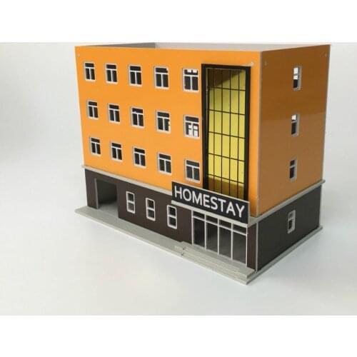 1/150 1/160 1/144 universal plastic train model building student accommodation hotel assembling for diorama model
