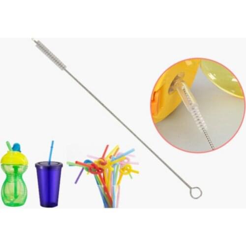 1/3/5/10pcs straw Tank Pipe Brush Bottle Suction Tube Glass Tube Spiral Soft Hair Straw Cleaning Brushes Tools Wholesale