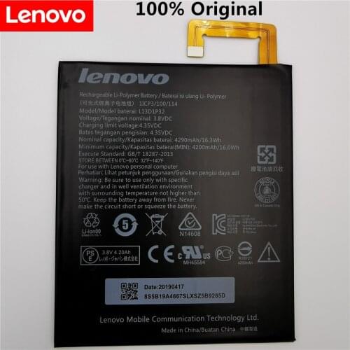 100% original 3.8V 4290mAh L13D1P32 for Lenovo Lepad A8-50 A5500 Tab S8-50 Battery