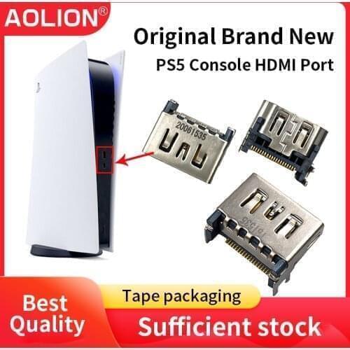 100 pcs HD Interface For PS5 HDMI-compatible Port Socket Interface for Sony PlayStation 5 Game Console Connector