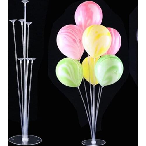 2 set balloon table float transparent stand decoration arrangement way guide balloon stand balloon display stand