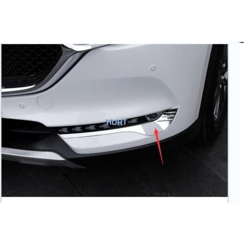 Suitable for 2017 2018 2019 Mazda CX-8 2pcs front fog lamp eyebrow fog lamp frame lamp eyebrow strip