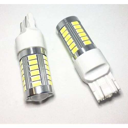 2PCS T20 led 7440 W21W WY21W 33 smd 5730 5630 LED White Auto Reverse Lamps Car Yellow Amber Turn Signal Bulb Red Brake light 12V