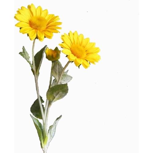 3 Heads One Bouquet Sunflower Artificial Plants Home Wedding Decoration Balcony Dining Table Bonsai Fabric Fake Flowers