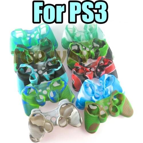 30pcs ChengChengDianWan Protective Dual-Color Style Camouflage Silicone Case for PS3 Controller 5pcs/lot