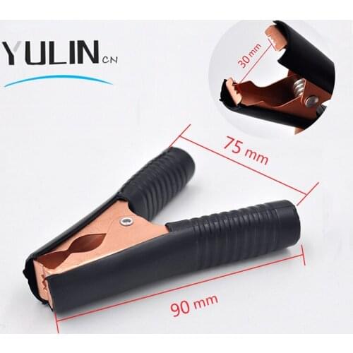 4pcs/lot 100A heavy duty Crocodile Alligator Clip nsulated Car Battery Alligator Clips 2red+2black