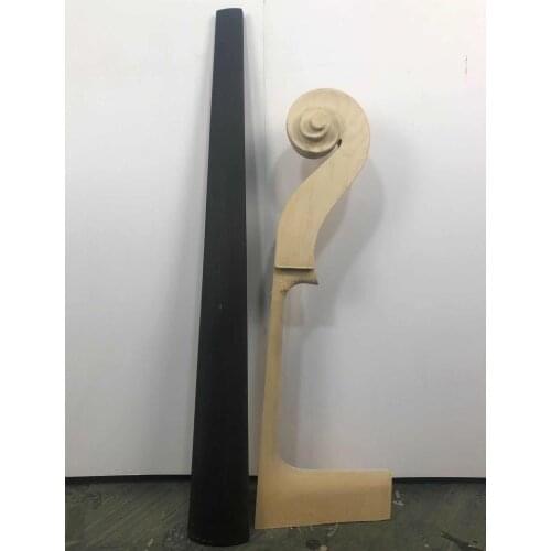 Bass, bass accessories, bass head Maple 4/4times cello neck, hand carvedSemi finished products