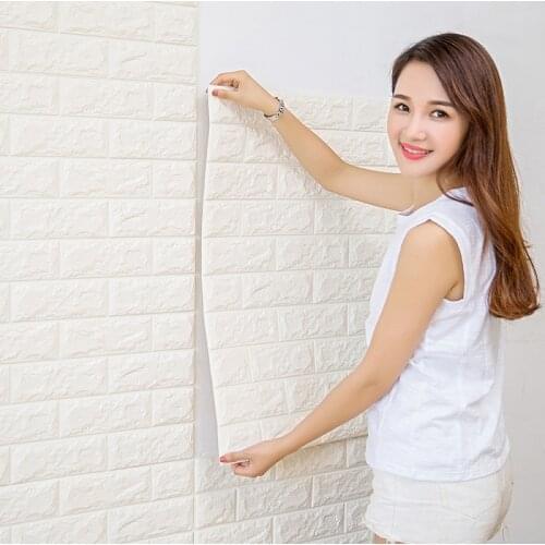 70cmX38cm PE Foam Decorative 3D Sticker Self Adhesive Wallpaper DIY Brick Living Room Kids Safty Bedroom Home Decor Wall Sticker