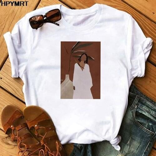 Harajuku T Shirt Women Abstract art Printed T-shirt Girl 90s Fun Graphic Tshirt 2021 New Summer Fashion Aesthetic Top Tee Female