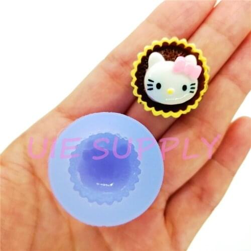 GYL622U 23.9mm Cupcake Silicone Mold Fondant Cake Decoration Candy Resin Clay DIY FOOD SAFE OVEN SAFE