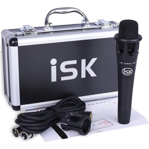 ISK E300 condenser microphone professional for phone computer recording studio music live broadcast need 48V power supply