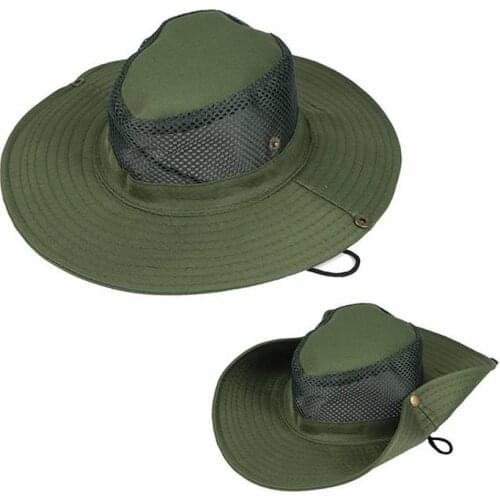 Breathable Mesh Fishing Caps Unisex Outdoor UV Protection Sun Cap Hiking Camping Travel Fishing Hat