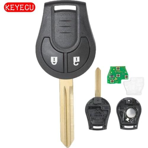 Keyecu Remote Key Fob 2 Button 315MHz D46 Chip for Nissan March Sunny FCC:TWB1U761