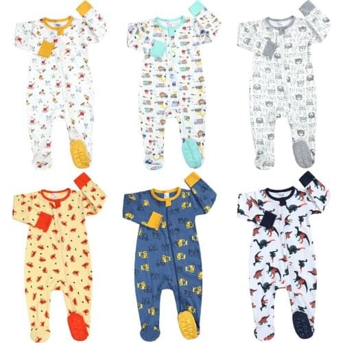 2021 NEW Spring Autumn Infant Romper Baby Boy Girl Cartoon Cotton Jumpsuit Sleepwear For Newborns Toddler Baby Clothing