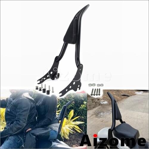 Motorcycle Detachable Sissy Bar Backrest w/Docking Hardware Kit for Harley Softail Street Bob FLDE FLHC FLHCS FLSL FXBB 18-2021
