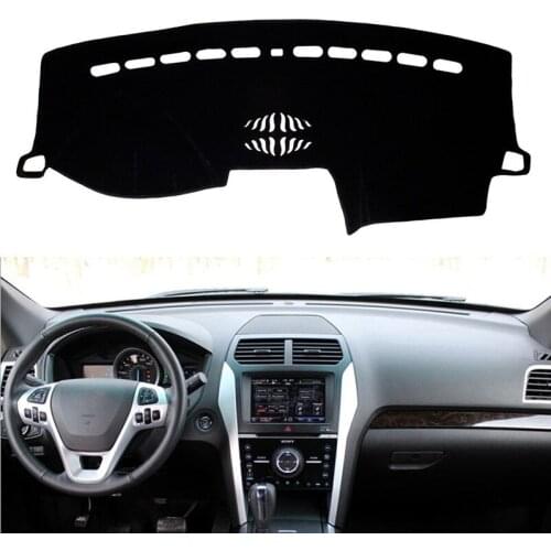 For Ford Explorer 2011-2018 Dashboard Mat Cover Dashmat Pad Interior Sun Shade Instrument Carpet Anti-UV Car Styling Accessories