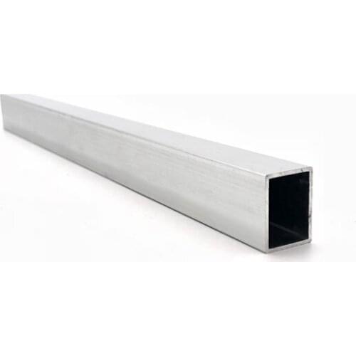 15mm*20mm*1mm square tube aluminum alloy hollow pipe rectangle straight duct vessel 100/200/300/400/500/550mm length