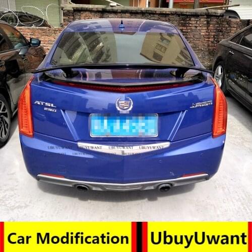 Car Lip Spoiler Universal For All Sedan Car ABS Plasitc Primer Color Rear Trunk Tail Wing For Cadillac ATS 2015-2019