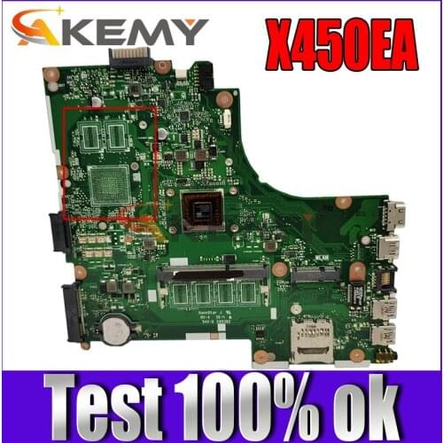 Akemy X450EA Laptop motherboard for ASUS X450EA X450EP X450E X452E X450 Test original mainboard GM