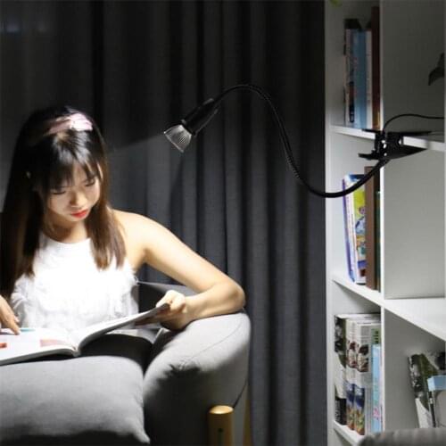 1.7m E27 Clamp Lamp Bases EU Plug Desk Lamps LED Bulb Hanging Light Socket Holder With Switch Wire