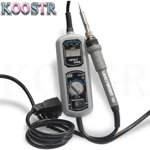 YIHUA 908D 908 220V/110V soldering station mini portable adjustable electric soldering iron welding tool welding repair