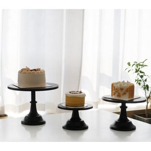 Nordic Dessert Cake Stand Metal Afternoon Tea Candy Snack Cake Display Stand Wedding Support Gateau Kitchen Supplies DG50TD