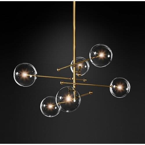Modern glass ball crystal led light chandelier lighting modern led chandelier modern led chandelier dining room