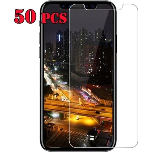 50pcs 2.5D Tempered Glass Shield Screen Protector Cover Film Guard For iPhone 13 Pro Max 12 Mini 11 XS XR X 8 7 6 Plus SE 5 5S