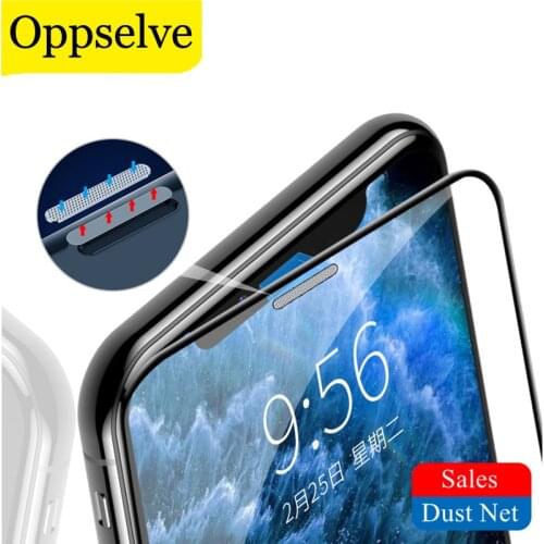 2021 New Glass For iPhone 12 11 Pro Max X Xs Max Xr 8 7 6 6s Glass Full Cover Screen Protector Tempered Glass With Dust Filter