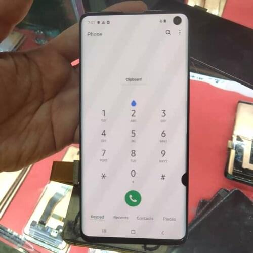 Dead pixels LCD for SAMSUNG S10 LCD G9730 Display SM-G9730 Touch Screen Digitizer For samsung S10 with frame