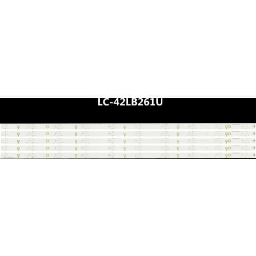 100% New 5pcs/Kit LED strips for 42 TV LB F3528 GJD2P5420410 H LC-42LB261U LB-F3528-GJD2P5420410-H TPT420H2-HVN07