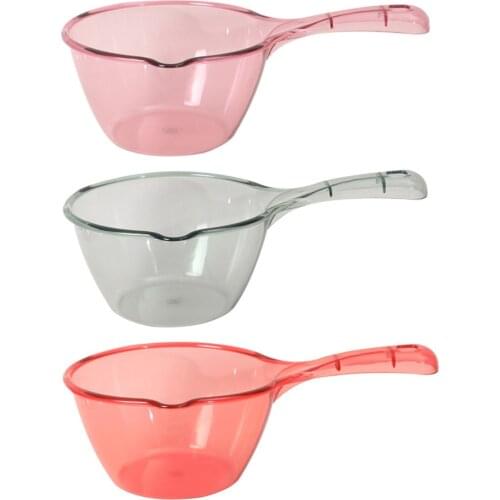 3Pcs Thicken Bath Ladle Long Handle Baler Versatile Water Spoon