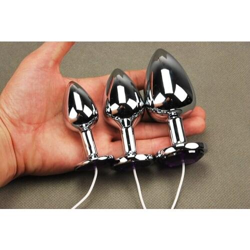 Anal plug for Pulse Electirc shock stimulator anal plug 3 sizes for choice Drop shipping