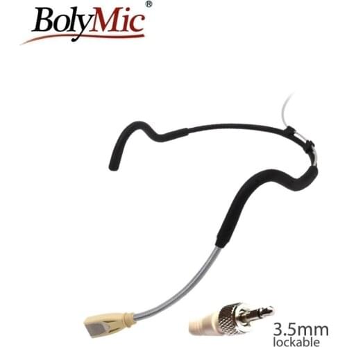 Bolymic Fitness Microphone for Sennheisers Wireless EW100 G2 EW135G2 G3 Waterproof mic